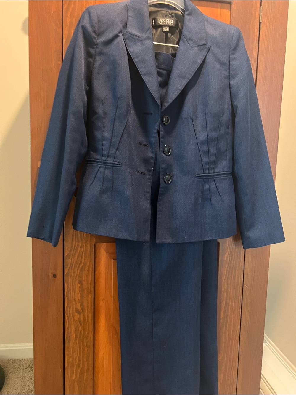 Kasper Navy Two Piece Women's Suit